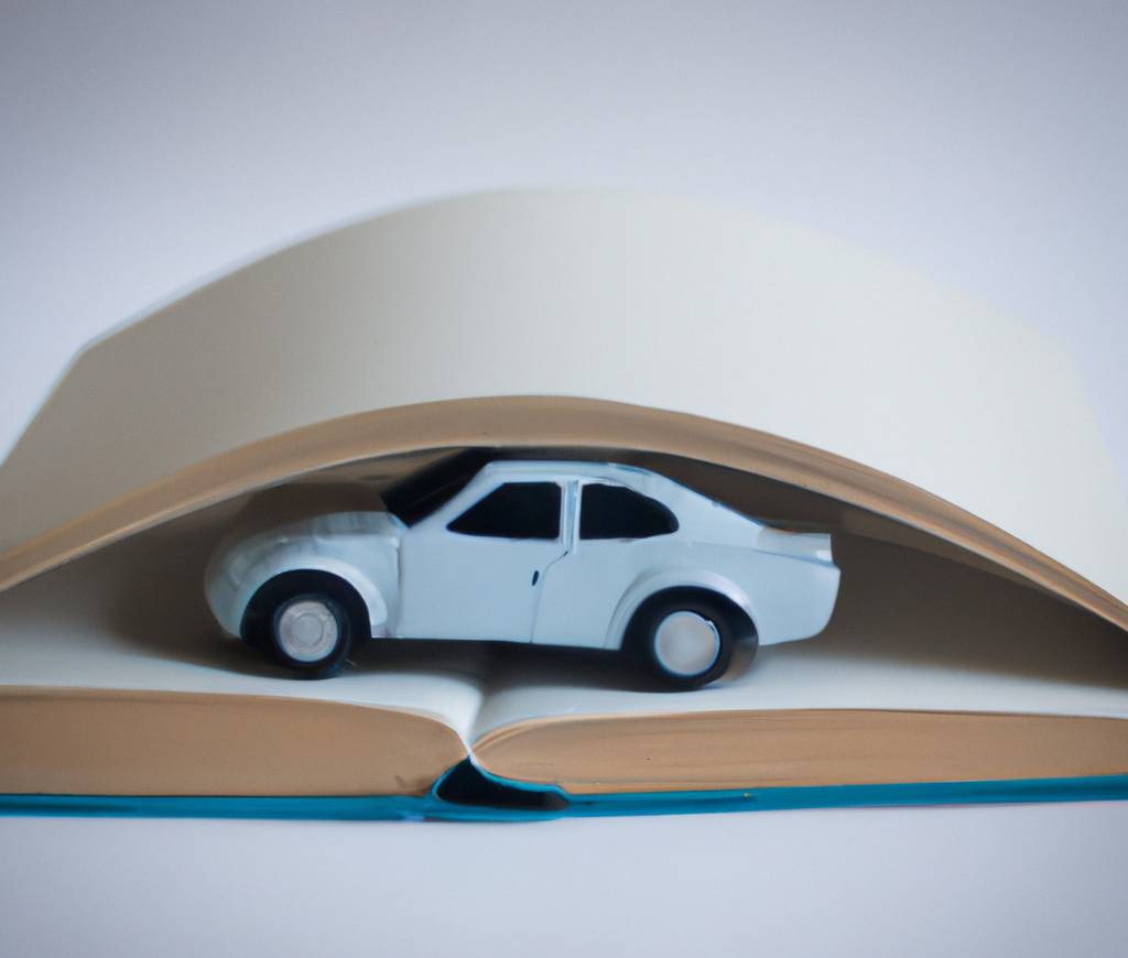 DALL·E 2023 05 12 17.49.51 A book with a car inside e1683906637428